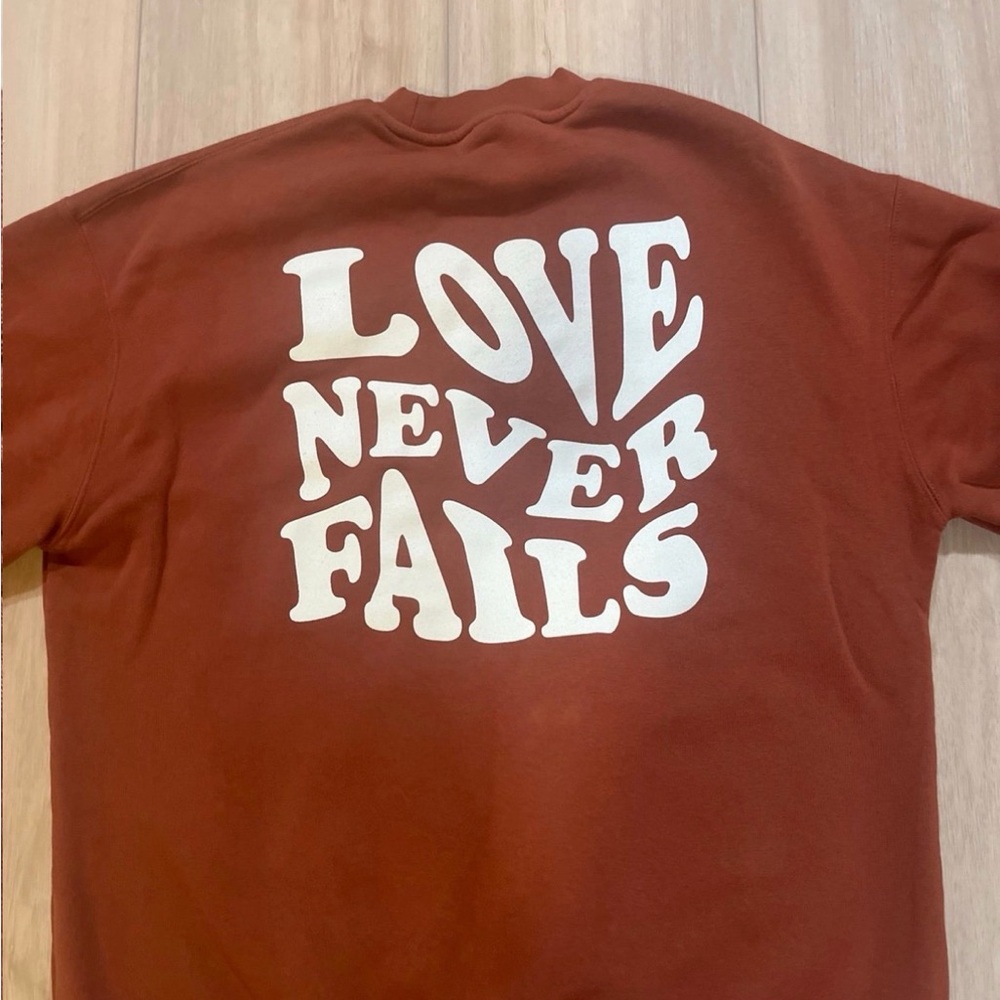 Christian Faith Sweatshirt Oversized Graphic Inspirational Pullover